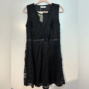 Dress black midi size M